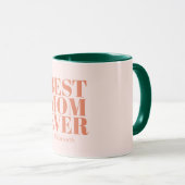 Beste Mama je Typografie individuell angepasst Tasse (VorderseiteRechts)