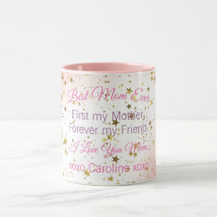 Beste Mama je Typografie Zitat Moderne Mütter Tag Tasse
