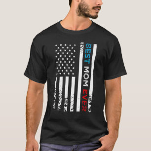Beste Mama je US-amerikanische Flaggenmutter Mama T-Shirt