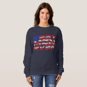 Beste Mama je US-Flagge Sweatshirt (Vorne ganz)