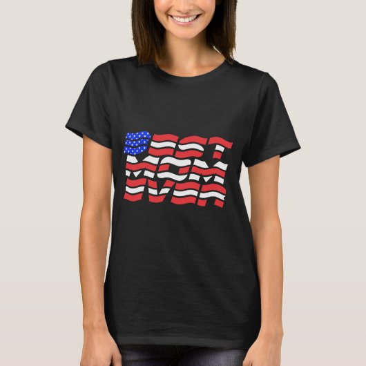 Beste Mama je US-Flagge T-Shirt (Vorderseite)