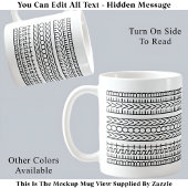 Beste Mama je verborgene Meldung 141BW Optical Nov Kaffeetasse