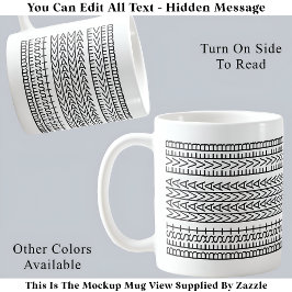 Beste Mama je versteckte Meldung 141BW Neuheit Kaffeetasse