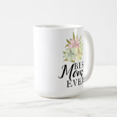 Beste Mama je Wasserfarben Blumencoffee Tasse (VorderseiteRechts)