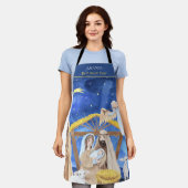 Beste Mama je Weihnachtskrippe Schürze (Getragen)