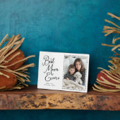 Beste Mama je Whimsical Script 1 Foto Fotoplatte (Seite)