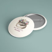 Beste Mama je Whimsisches Aquarell Button