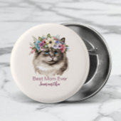 Beste Mama je Whimsisches Aquarell Button