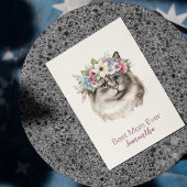 Beste Mama je Whimsisches Aquarell Postkarte