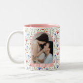 Beste Mama je Wildblume Arch Foto Tasse (Links)