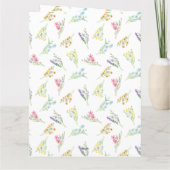 Beste Mama je Wildblume Herzgestalterisches Foto Karte (Rückseite)