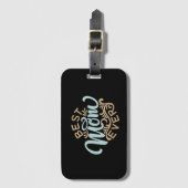 Beste Mama je Word Art Gepäckanhänger (Vorderseite Vertikal)