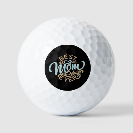 Beste Mama je Word Art Golfball (Vorderseite)