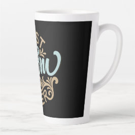 Beste Mama je Word Art Latte Tasse