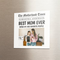 Beste Mama je Zeitung Individuelle Name & Foto