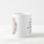 Beste Mama je Zitat Schmetterlinge und Blume Kaffeetasse (Mittel)