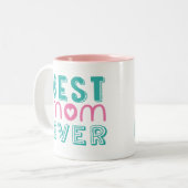 Beste Mama je Zwei-Tonen-Tasse Zweifarbige Tasse (Vorderseite Links)