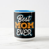 Beste Mama je Zweifarbige Tasse (Mittel)