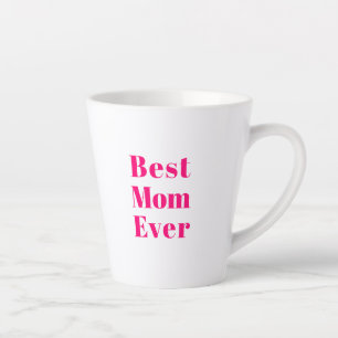 Beste Mama Jeden heißen rosa, moderne Typografie Milchtasse