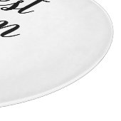 Beste Mama Jeden schwarz-weißen Text eines benutze Schneidebrett (Ecke)