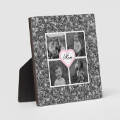 Beste Mama jedes eleganten Foto mit silberner Fris Fotoplatte (Vorderseite)