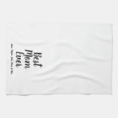 Beste Mama Jeglicher Schwarz-weißer, benutzerdefin Geschirrtuch (Horizontal)