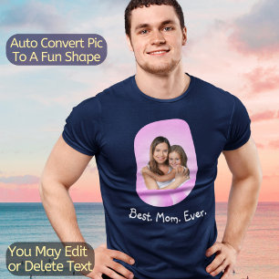 Beste MAMA jemals Ihr Foto hochladen  T-Shirt