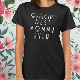 Beste Mama-jemals offizielle Monogramm-Typografie  T-Shirt