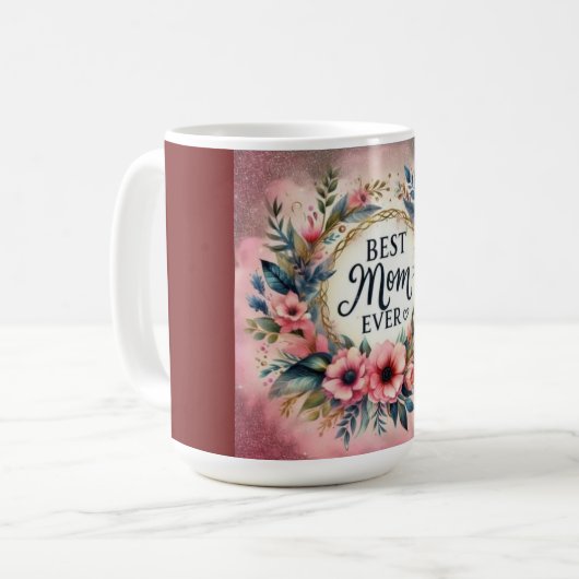 Beste Mama Kaffeetasse (Vorderseite Links)