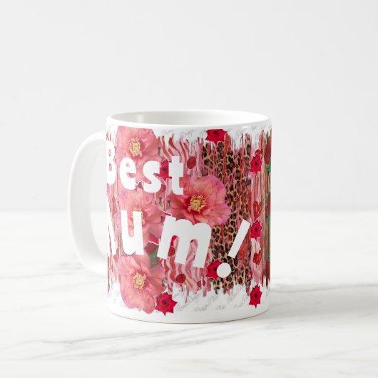 Beste Mama! Kaffeetasse (Vorderseite Links)