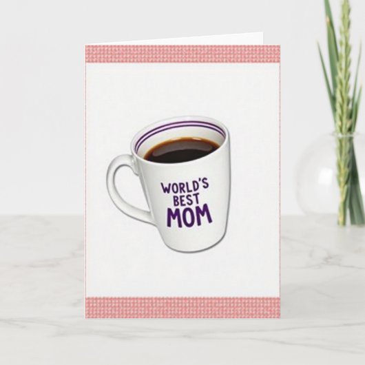 Beste Mama Kaffeetasse Karte (Vorderseite)