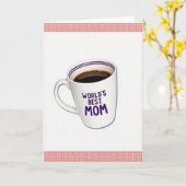 Beste Mama Kaffeetasse Karte (Gelbe Blume)