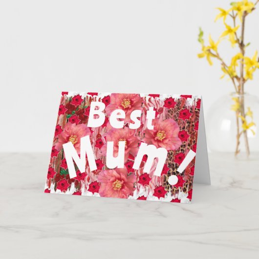 Beste Mama! Karte (Gelbe Blume)