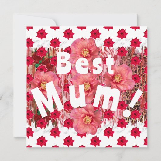 Beste Mama! Karte (Vorderseite)