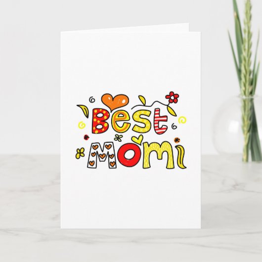 Beste Mama Karte (Vorderseite)