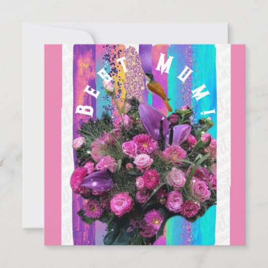 Beste Mama! Karte (Vorderseite)