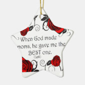 Beste Mama Keramikornament (Links)