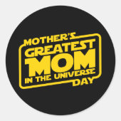 Beste Mama - klein, Runder Aufkleber (Vorderseite)