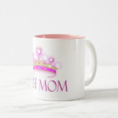 Beste Mama-Krone Zweifarbige Tasse (VorderseiteRechts)