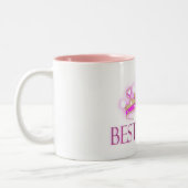 Beste Mama-Krone Zweifarbige Tasse (Links)