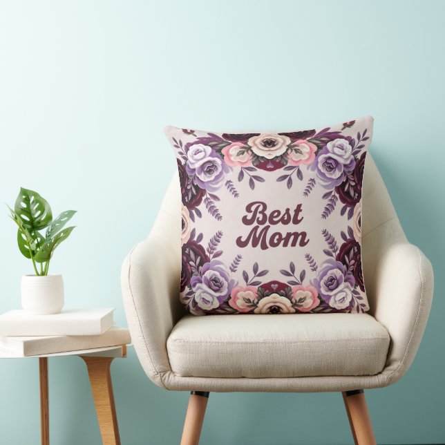 Beste Mama Lavender Throw Kissen (Stuhl )