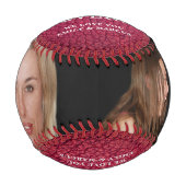 Beste Mama Leder drucken Muttertag FotoCollage Baseball (Vorderseite)