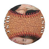 Beste Mama Leder drucken Muttertag FotoCollage Baseball (Rückseite)