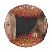 Beste Mama Leder drucken Muttertag FotoCollage Baseball (Vorderseite)