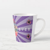 Beste Mama Lila Blütenanpassung Milchtasse (Rechts)