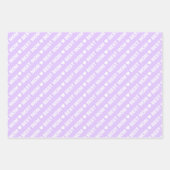 Beste Mama Lilac- und Weißwrapping-Papierblätter Geschenkpapier Set (Vorderseite)