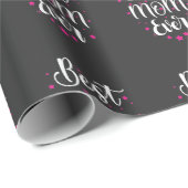 Beste Mama, Little Stars Wrapping Paper Geschenkpapier (Rolleneckpunkt)