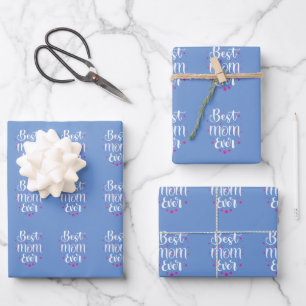 Beste Mama, Little Stars Wrapping Paper Geschenkpapier Set