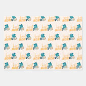 Beste Mama Lucky Clovers Pattern Geschenkpapier Set (Vorderseite 2)