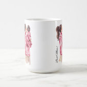 Beste Mama Mädchen Mama Kaffeetasse (Mittel)